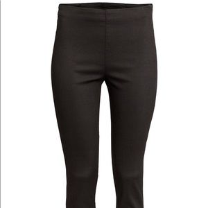 H&M side zip black pants size 6